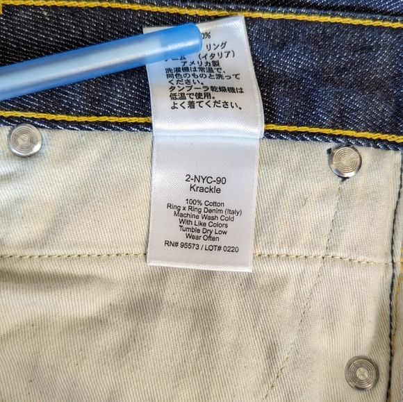 🇺🇸 Paper Denim & Cloth Straight Jeans Made In USA With Italian Denim - Picture 9 of 9